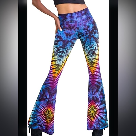 CULTURE SHOP tie dye bell bottom leggings - Picture 4 of 4